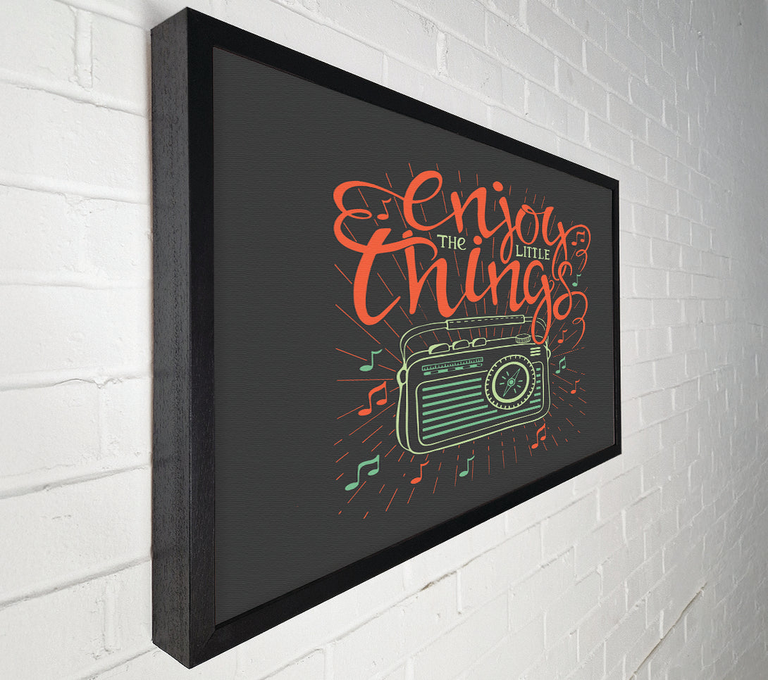  A Canvas Print of Enjoy The Little Things Music Canvas Wall Art