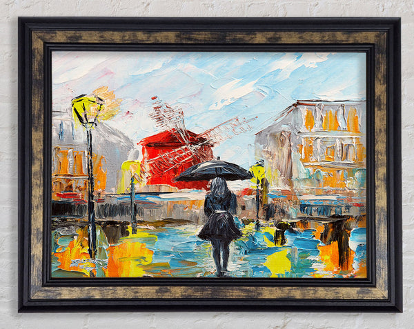 Walking Through The Elements Framed Print