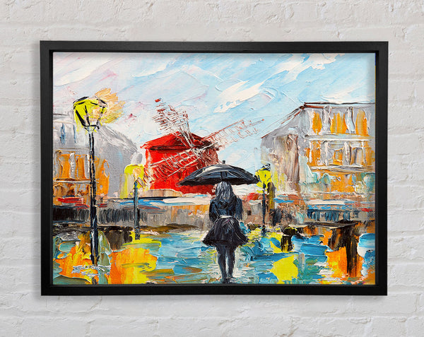 Walking Through The Elements Framed Print