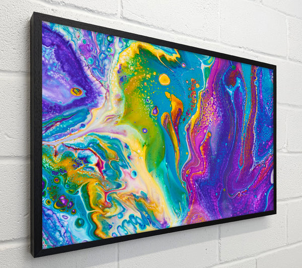 Multicoloured Swirls Of Oil Paint