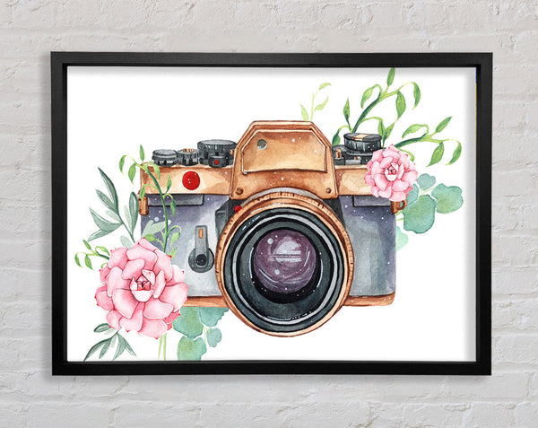 Vintage Camera Floral