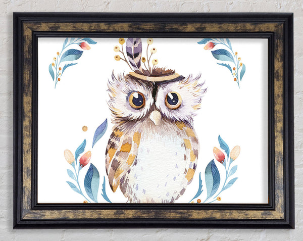 Native Indian Owl Framed Print