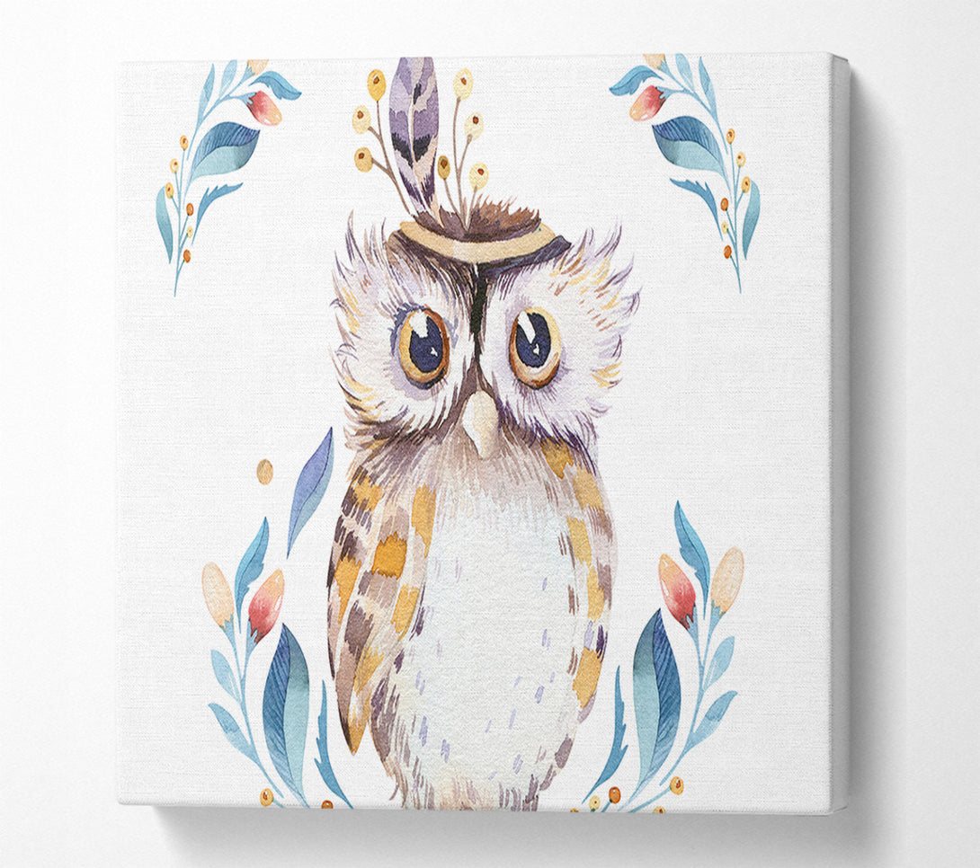  A Canvas Print of Native Indian Owl Canvas Art