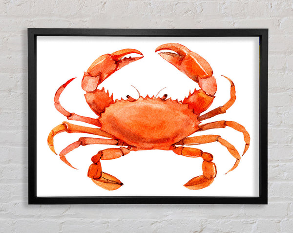 Watercolour Crab Framed Print