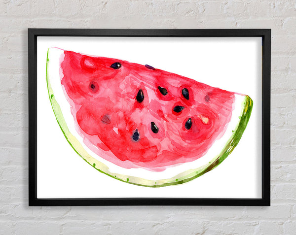 Watercolour Watermelon Framed Print