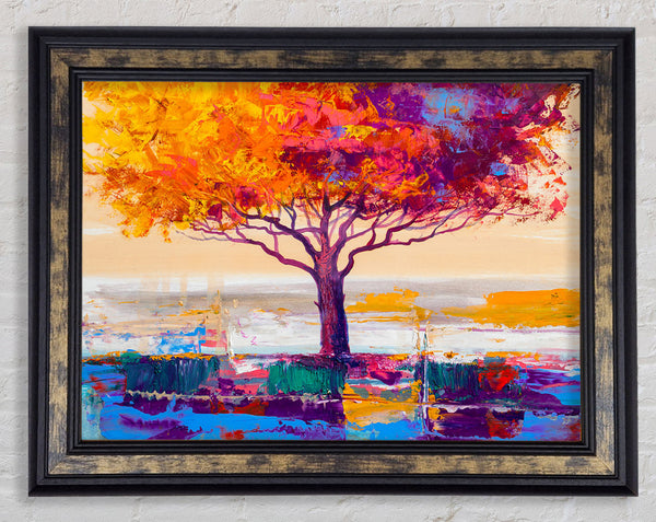 Close Up Tree Autumnal Framed Print