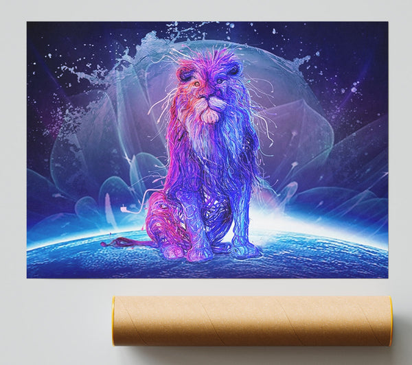 The Water Lion Print