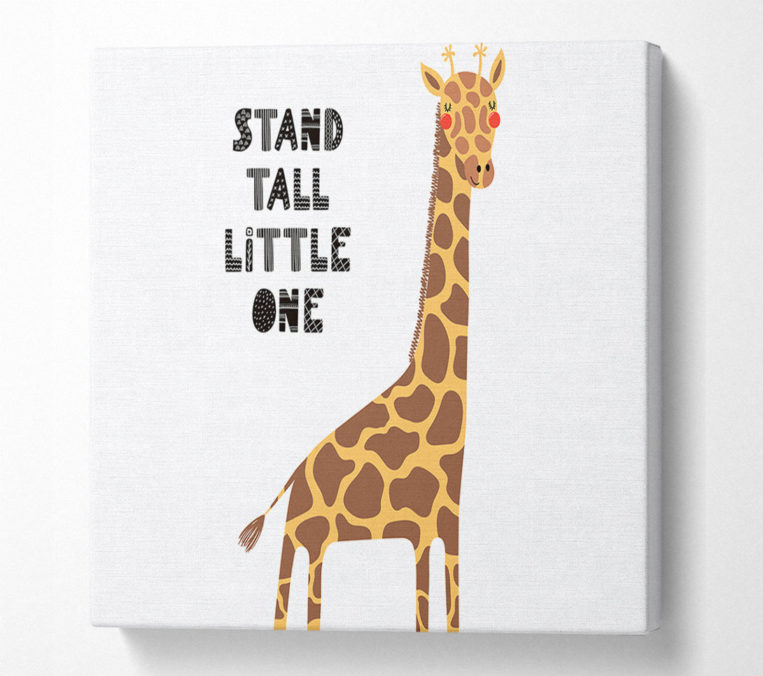  A Canvas Print of Stand Tall Little One Giraffe Canvas Print