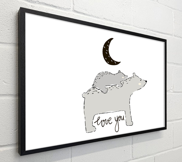 Bear Family Moon