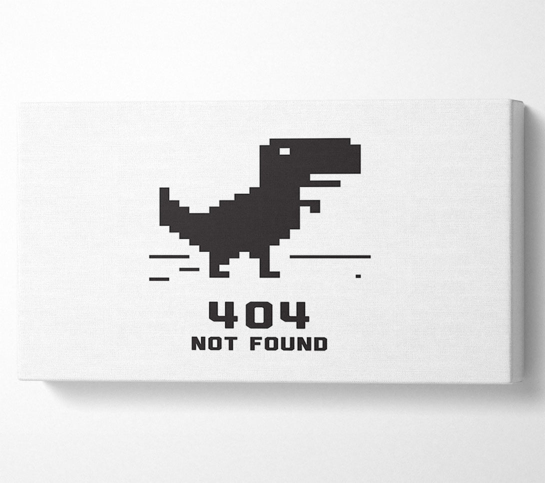  A Canvas Print of 404 Not Found Canvas Print