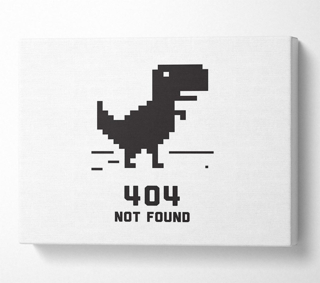  A Canvas Print of 404 Not Found Canvas Print
