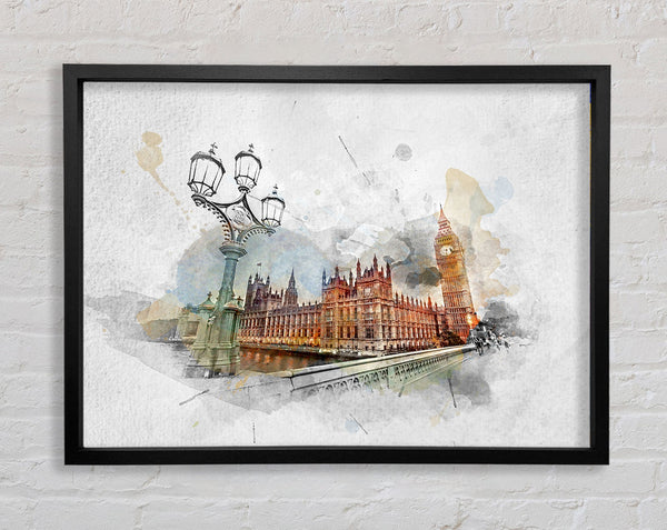 Watercolour Streets Of Parliament