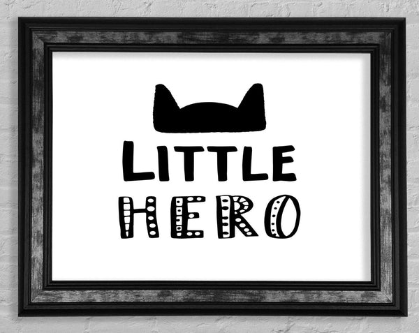 Little Hero Framed Print
