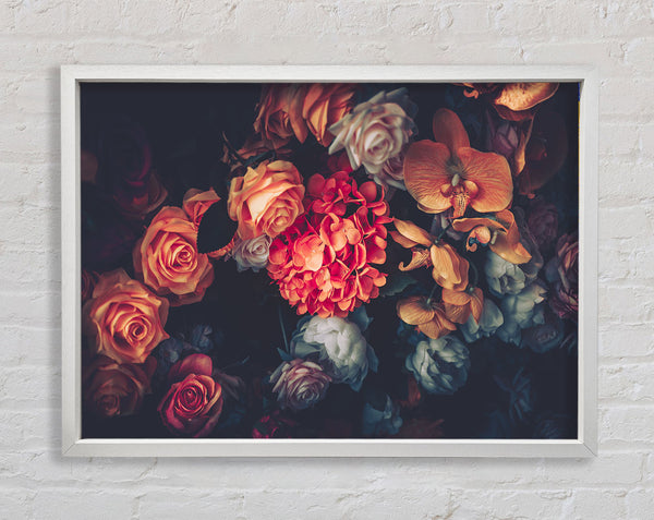 Herbstfarbene Blumen