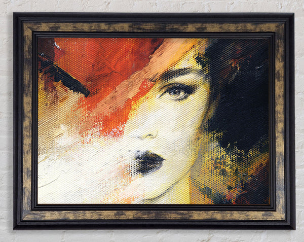 Striking Face Framed Print