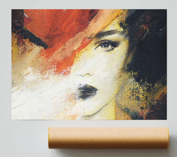 Striking Face Print