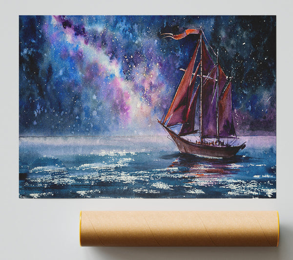 The Boat To The Universe Poster