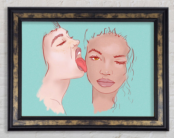 Lick Framed Print
