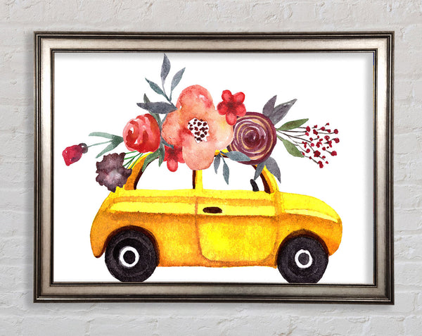 Geschnittenes Blumenauto