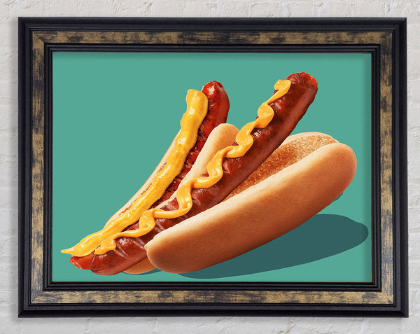 Hot Diggidy Dog Framed Print