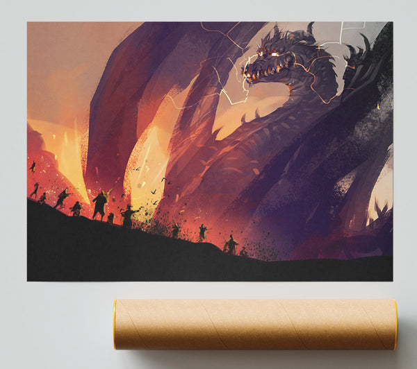 When The Dragon Attacks Poster