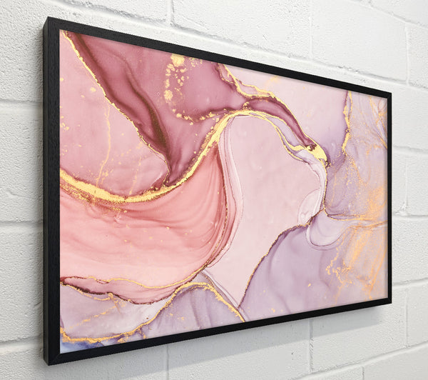 Oil Paint Pink And Gold
