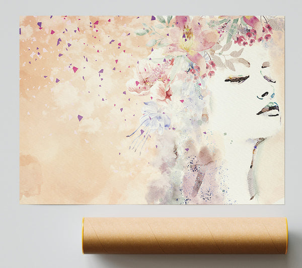 Flowers In Her Hair Giclee Print