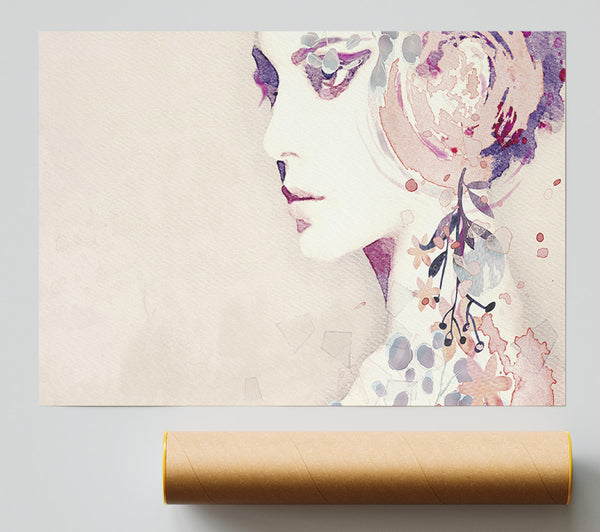 Flower Headpiece Poster