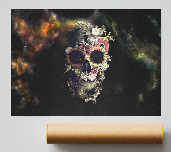 Flower Skull Print