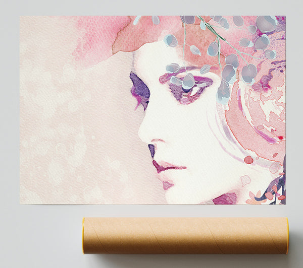 The Face Of Lilac Print