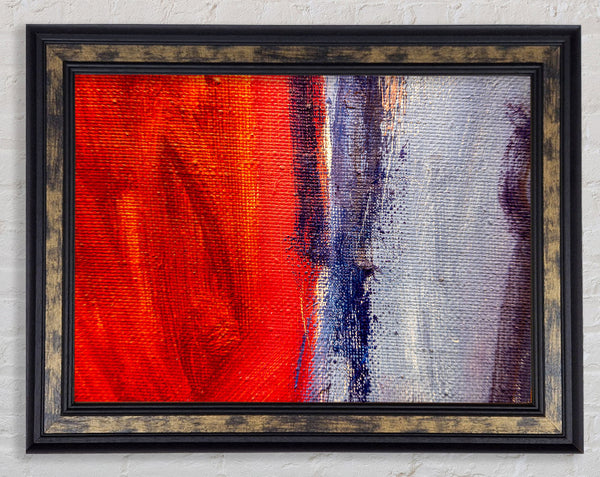 Red To Grey Framed Print
