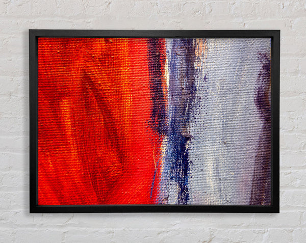 Red To Grey Framed Print