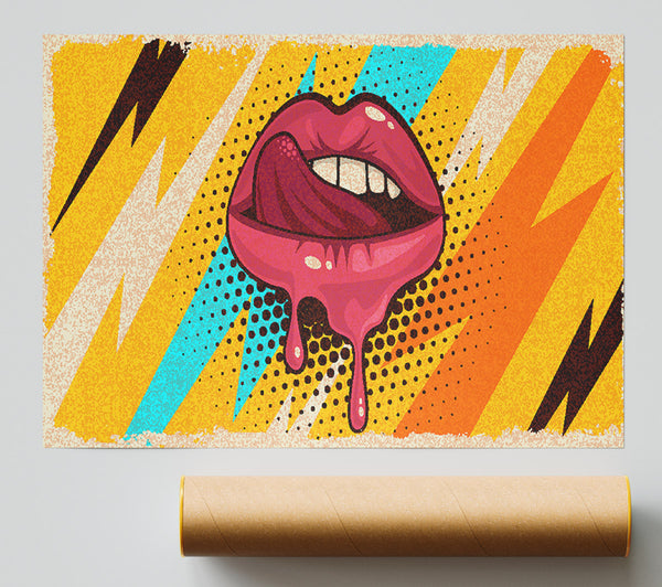 Lips Of Lightning Print