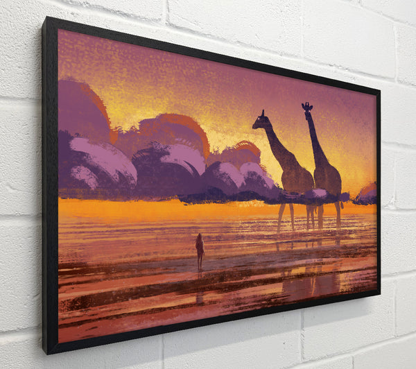 Giant Giraffes In The Distance