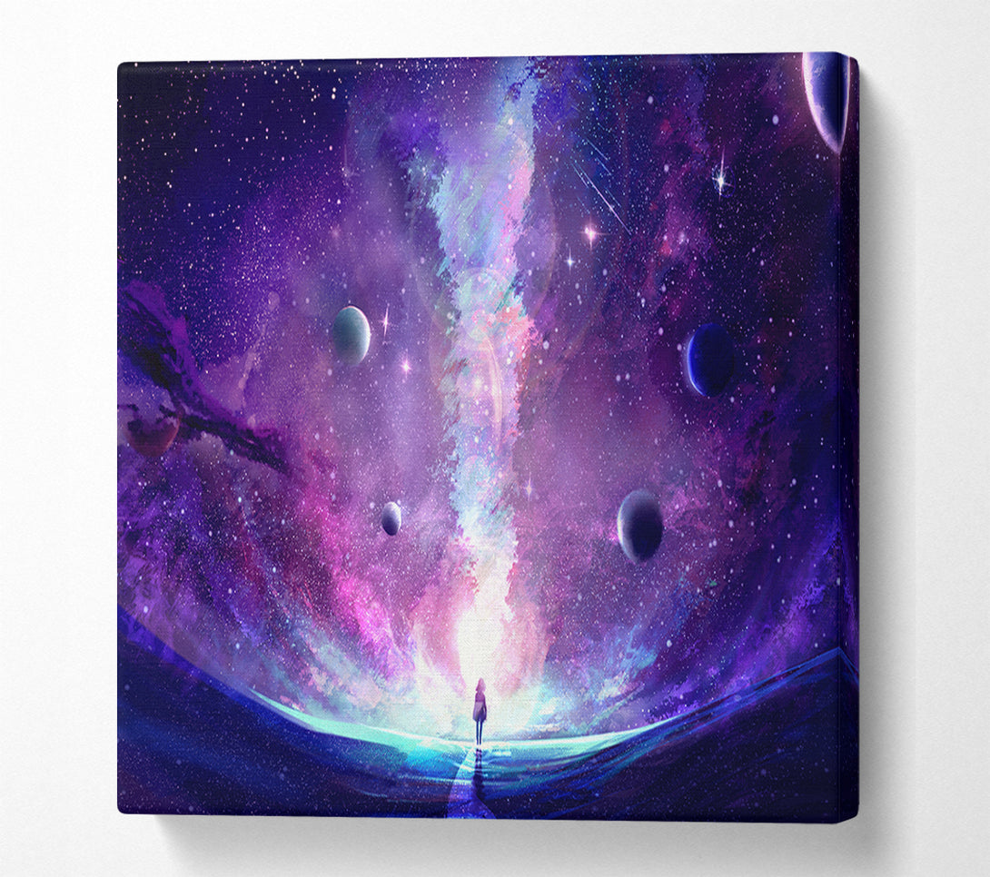  A Canvas Print of The Space Corridor Canvas Wall Art