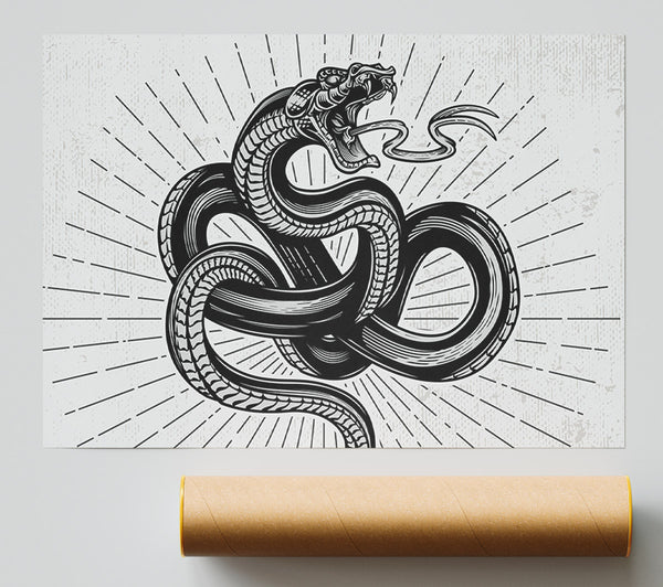 Tattoo Snake Print