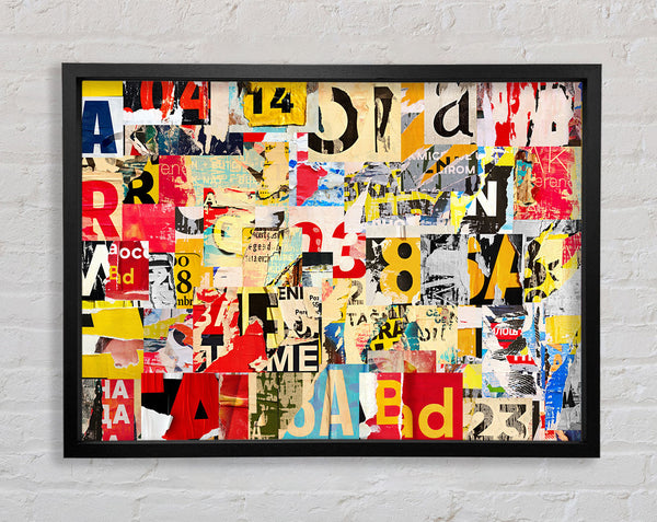 Torn Up Paper Framed Print