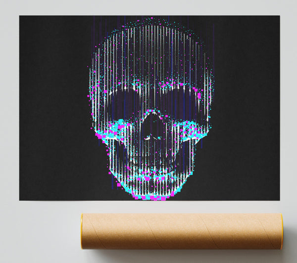 Distorted Skull Giclee Print