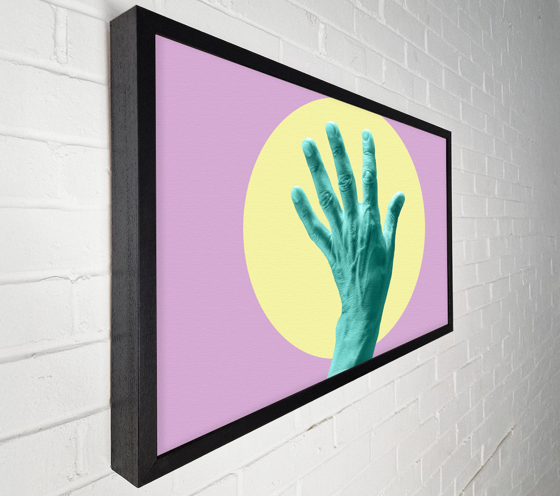  A Canvas Print of Green Hand Canvas Print