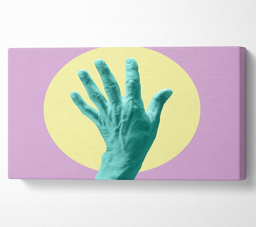  A Canvas Print of Green Hand Canvas Print