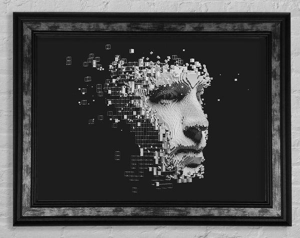 Break Away Face Framed Print