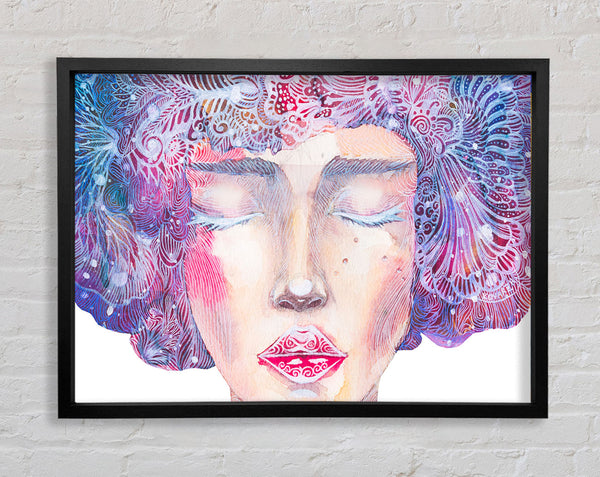 Das hübsche Aquarellgesicht