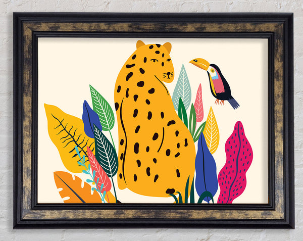 Leopardenmuster aus der Mitte des Jahrhunderts