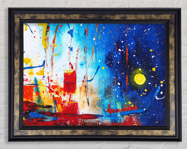 Striking Distortion Of Space Framed Print
