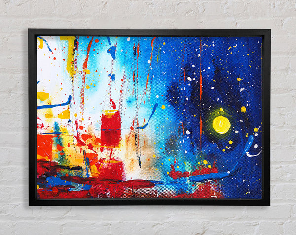 Striking Distortion Of Space Framed Print