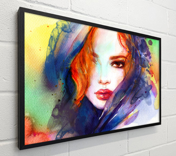 Rainbow Coloured Woman
