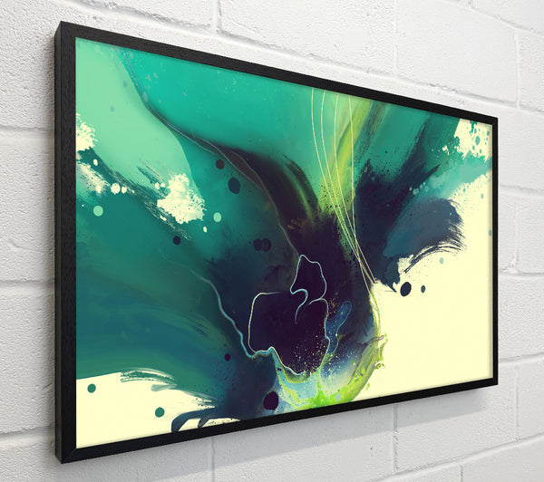 Green And Blue Brush Strokes