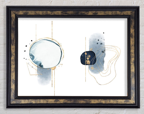 Modern Watercolour Shape Framed Print