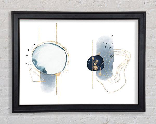 Modern Watercolour Shape Framed Print
