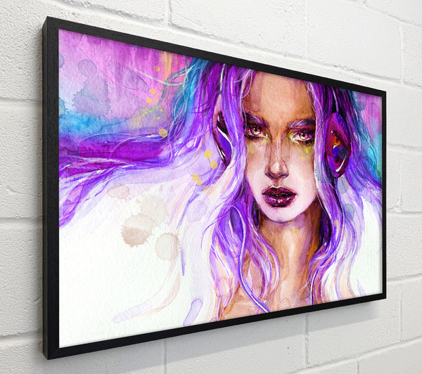 Lilac Woman Watercolour